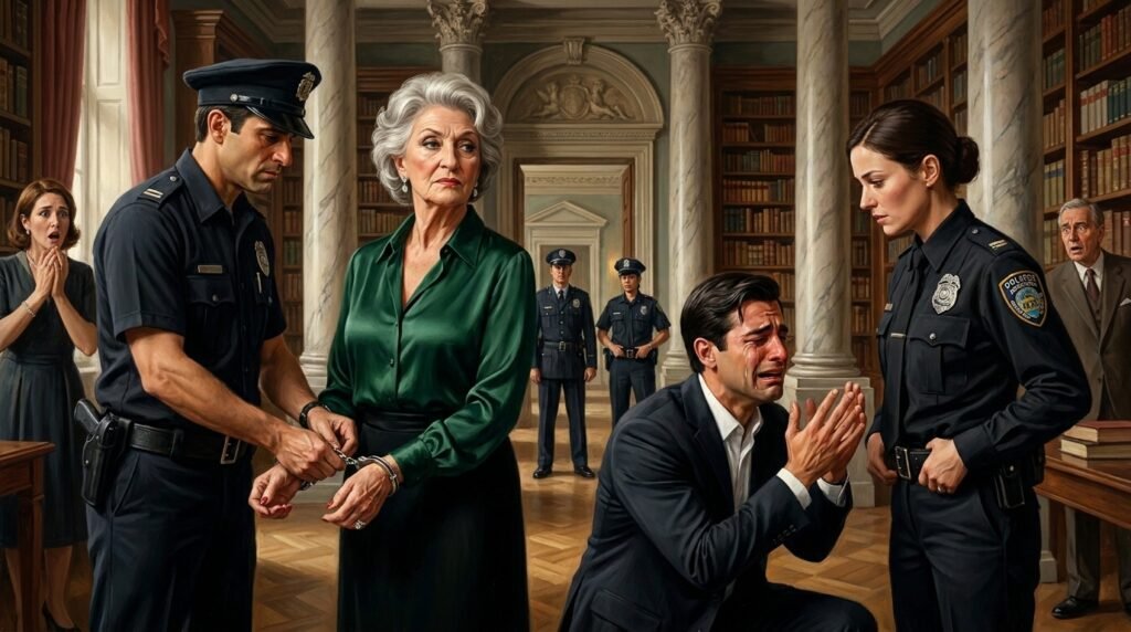Il segreto di Villa Santi: mistero e inchiesta sul Lago di Como 5 Arrest scene in library 202607221618