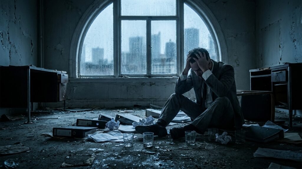 Le Lacrime della Devozione: Una Storia d'Amore e Redenzione 5 Businessman sitting in office 202607231628
