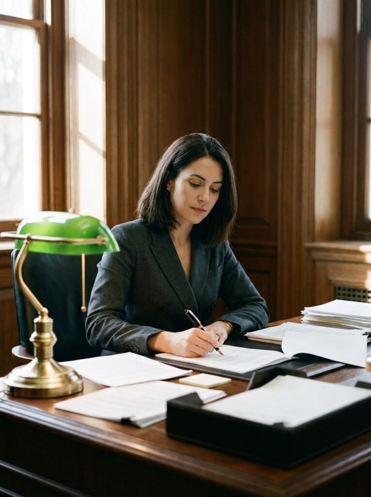 «La Nuora Inutile»: Il Brindisi che Nessuno Dimenticherà 3 Young Sofia signing legal documents 202607222135